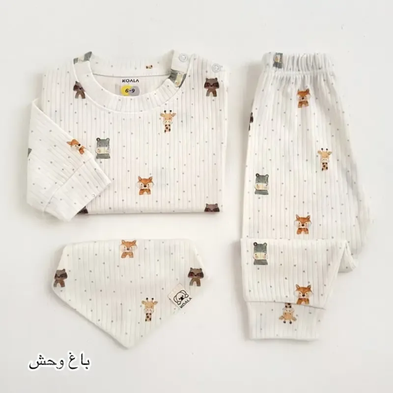 بلوز و شلوار نوزادی کبریتی نخ پنبه کوالا کیدز