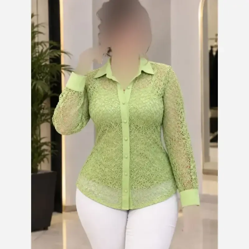 شومیز گیپور با پارچه ترک و خرج کار جولیا