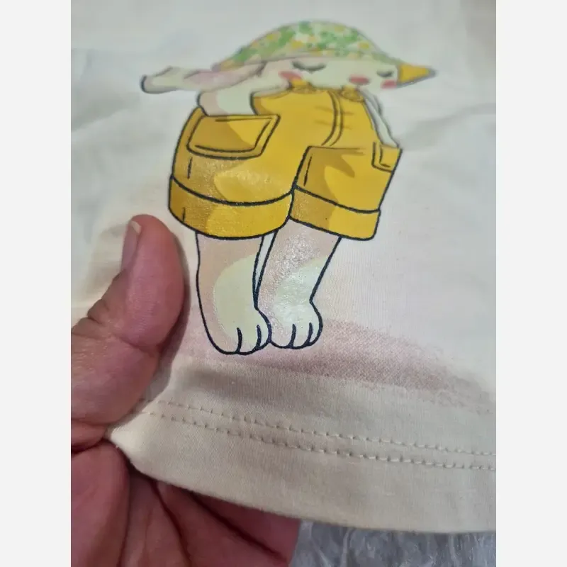 ست تیشرت شلوارک خرگوش دخترانه مدل بانی سایز 35 تا 50