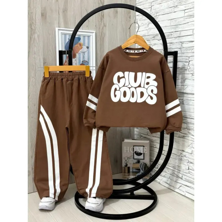ست بلوز شلوار اسپرت دخترانه و پسرانه دورس دو نخ لاکرا گرم بالا سایز 50 تا 65